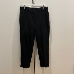 JCREW WOOL CAFE CAPRI BLACK 00P 00 PETITE